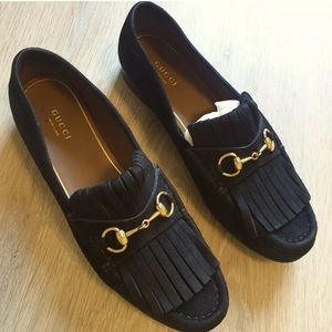 Women’s $698 Gucci horsebit loafers black 38.5